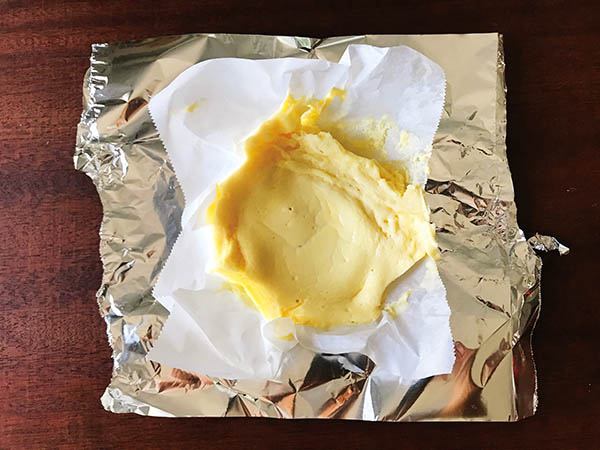 バスクチーズケーキ_型から外した